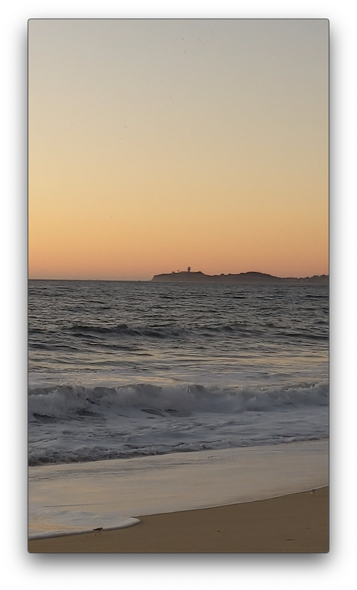 i went to the beach